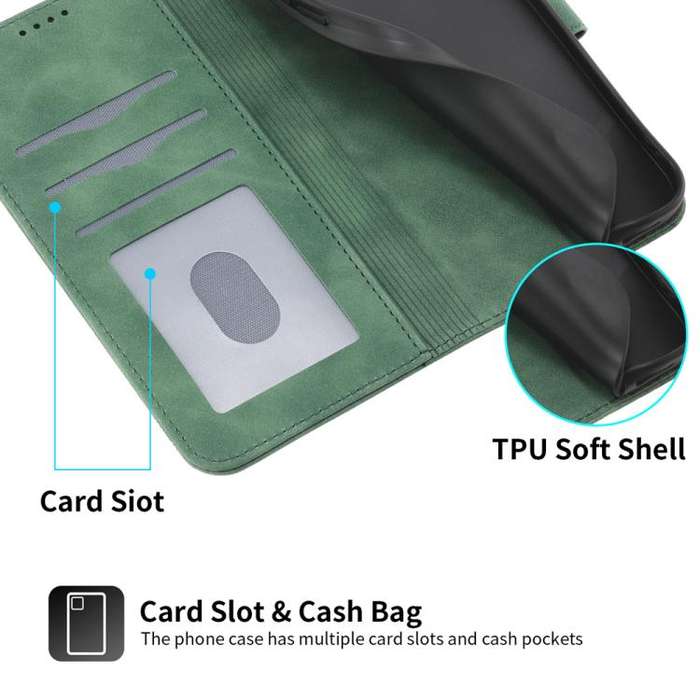 For Huawei nova 14 Dierfeng Dream Line TPU Hybrid PU Leather Phone Case(Green)