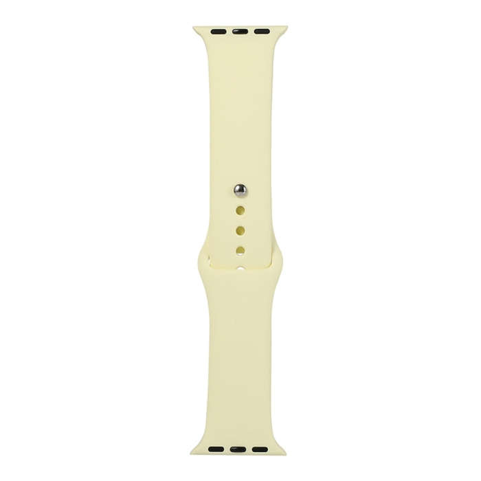 For Apple Watch Series 9&8&7 41mm / SE 3&SE 2&6&SE&5&4 40mm / 3&2&1 38mm Silicone Watch Band, Lon...