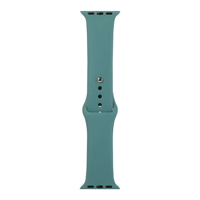 For Apple Watch Series 9&8&7 41mm / SE 3&SE 2&6&SE&5&4 40mm / 3&2&1 38mm Silicone Watch Band, Sho...