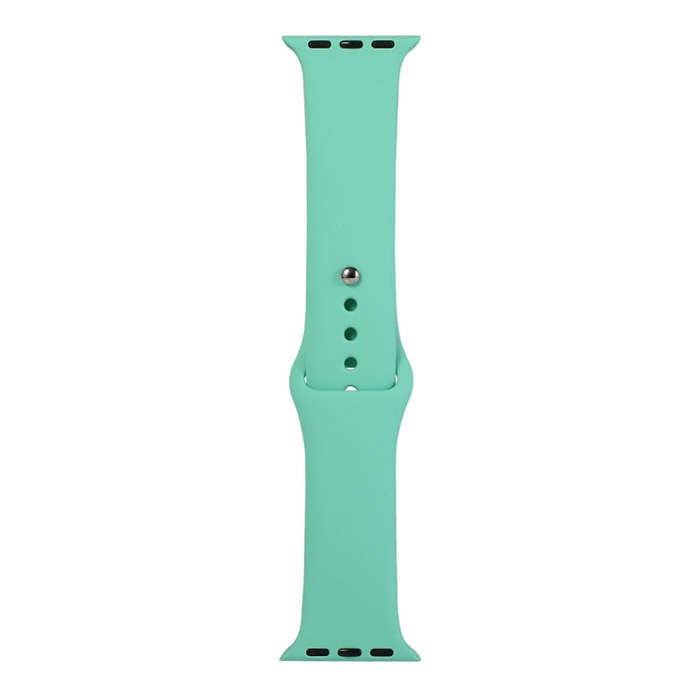 For Apple Watch Series 9&8&7 41mm / SE 3&SE 2&6&SE&5&4 40mm / 3&2&1 38mm Silicone Watch Band, Sho...