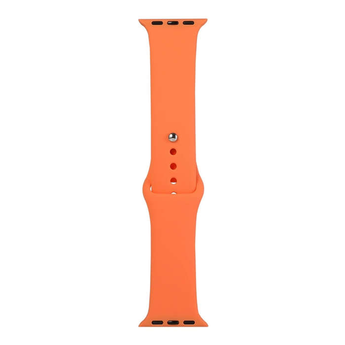 For Apple Watch Series 9&8&7 41mm / SE 3&SE 2&6&SE&5&4 40mm / 3&2&1 38mm Silicone Watch Band, Sho...