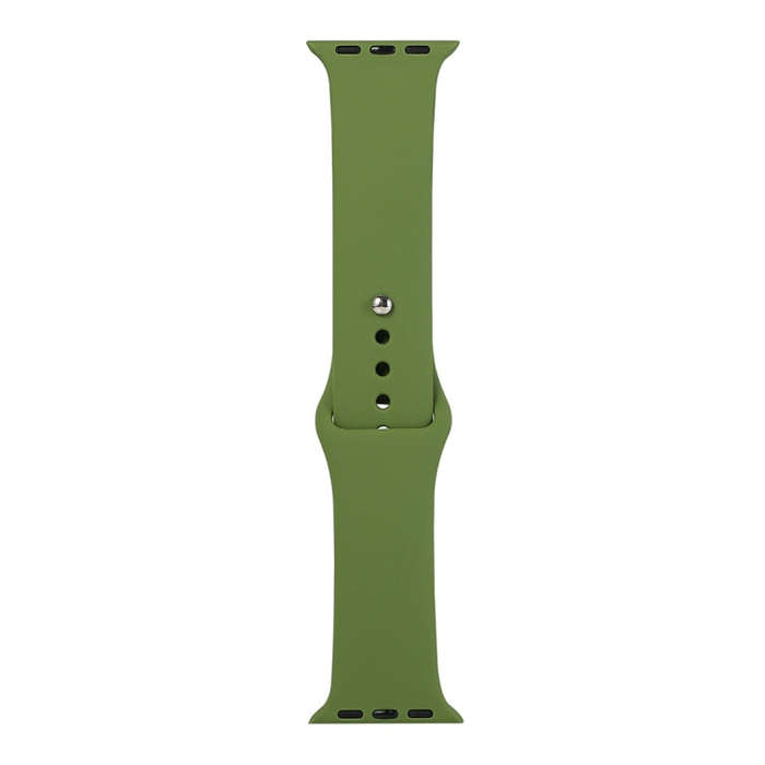 For Apple Watch Series 9&8&7 41mm / SE 3&SE 2&6&SE&5&4 40mm / 3&2&1 38mm Silicone Watch Band, Sho...
