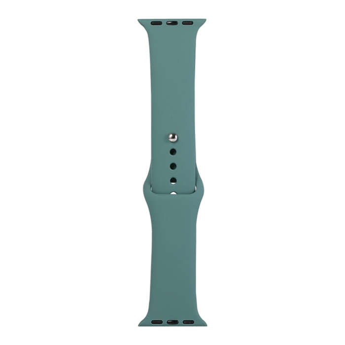 For Apple Watch Series 9&8&7 41mm / SE 3&SE 2&6&SE&5&4 40mm / 3&2&1 38mm Silicone Watch Band, Sho...