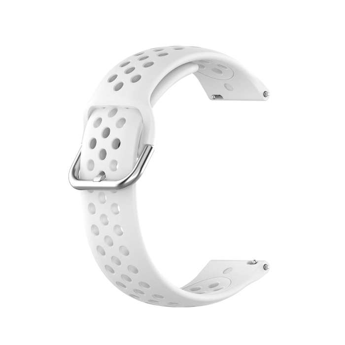 20mm Universal Sport Silicone Watch Band(White)