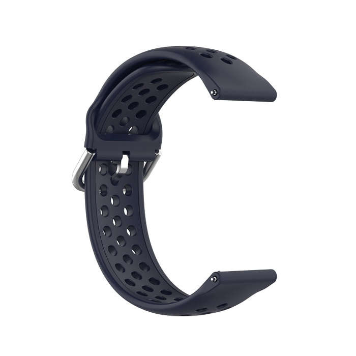 22mm Universal Sport Silicone Watch Band(Dark Blue)