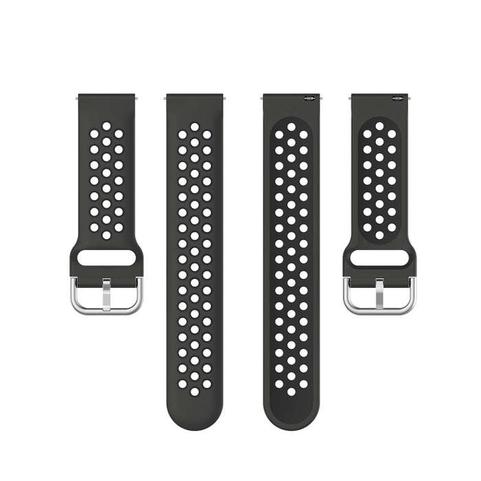 For Fitbit Versa 2 / Versa / Versa Lite / Blaze 23mm Sports Two Colors Silicone Replacement Strap...