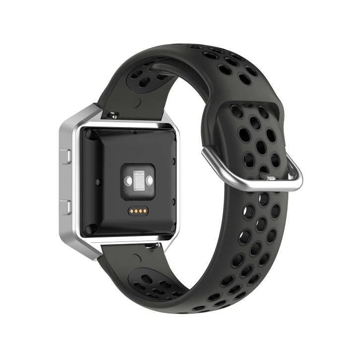 For Fitbit Versa 2 / Versa / Versa Lite / Blaze 23mm Sports Two Colors Silicone Replacement Strap...