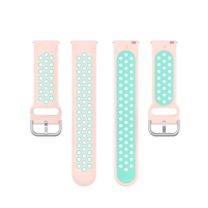 For Fitbit Versa 2 / Versa / Versa Lite / Blaze 23mm Sports Two Colors Silicone Replacement Strap...