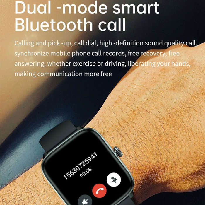 T20 1.96 inch IP67 Waterproof Silicone Band Smart Watch, Supports Dual-mode Bluetooth Call / Hear...