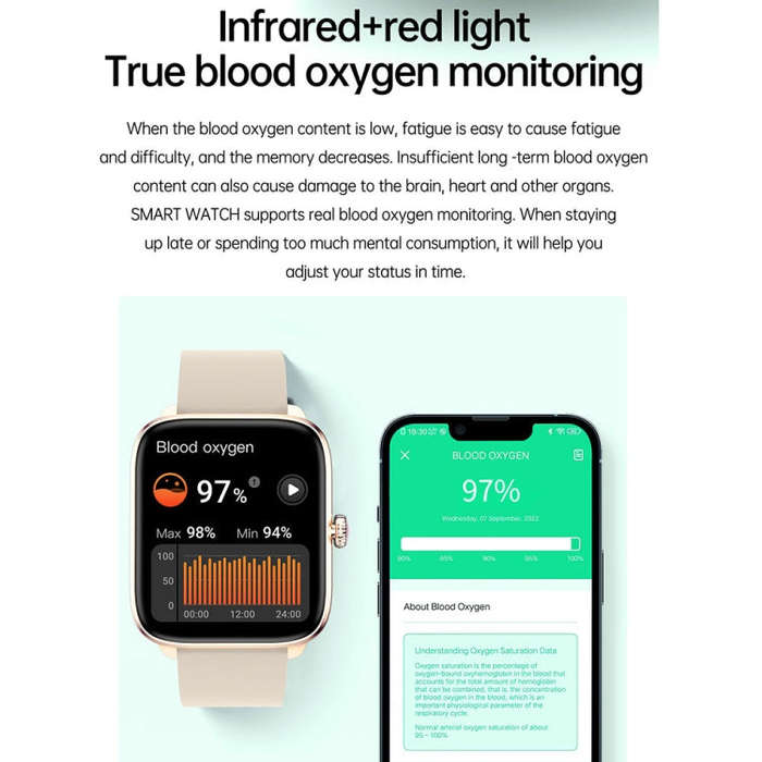 T20 1.96 inch IP67 Waterproof Silicone Band Smart Watch, Supports Dual-mode Bluetooth Call / Hear...