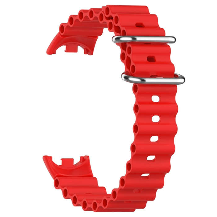 For Xiaomi Mi Band 8 Ocean Silicone Watch Band(Red)