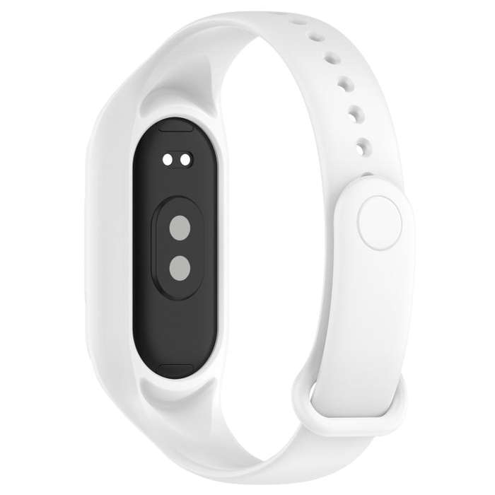 For Xiaomi Mi Band 8 Integrated Silicone Replacement Watch Band(White)