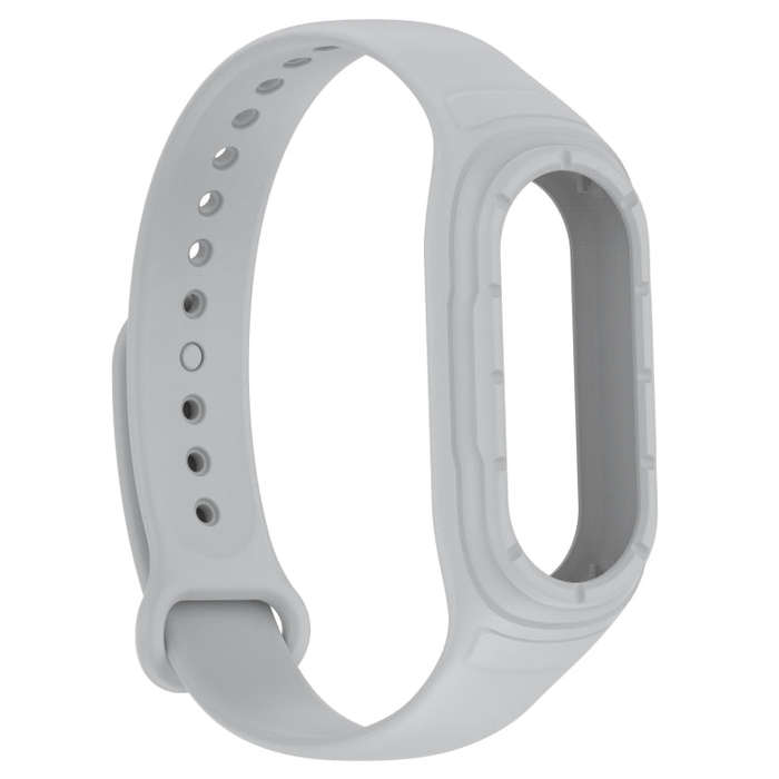 For Xiaomi Mi Band 8 Integrated Silicone Replacement Watch Band(Grey)