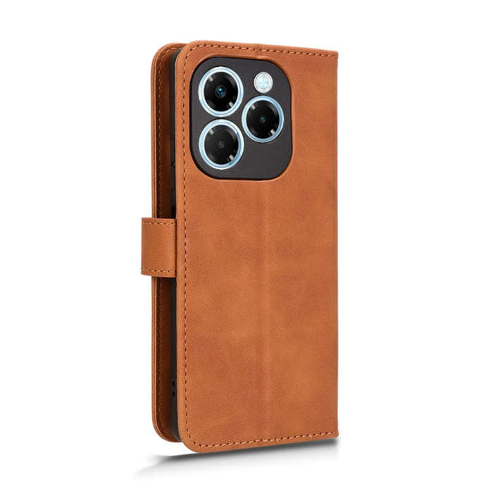 For Infinix Note 40X 5G Skin Feel Magnetic Flip Leather Phone Case(Brown)