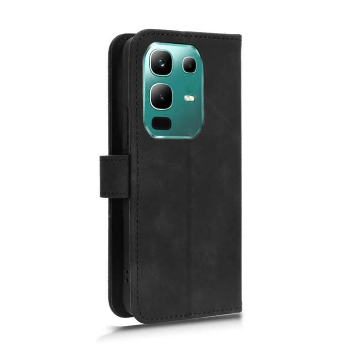 For Infinix Note 50x Skin Feel Magnetic Flip Leather Phone Case(Black)