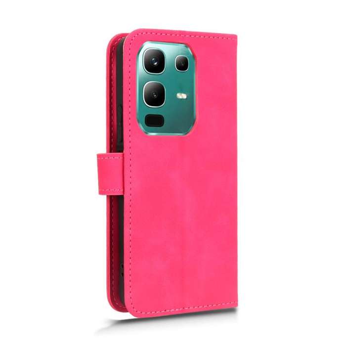 For Infinix Note 50x Skin Feel Magnetic Flip Leather Phone Case(Rose Red)