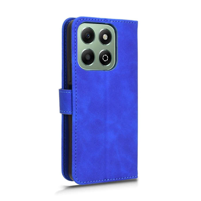 For Honor X6b Skin Feel Magnetic Flip Leather Phone Case(Blue)