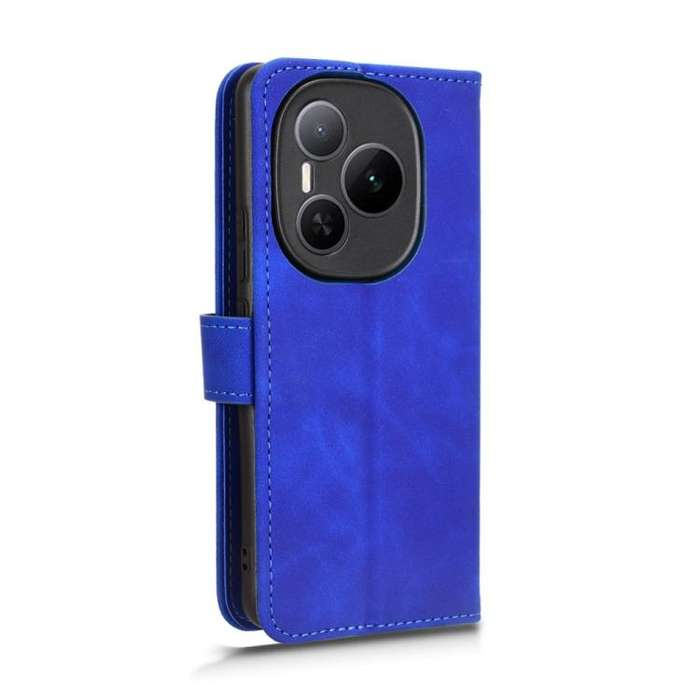 For Honor Power 5G Skin Feel Magnetic Flip Leather Phone Case(Blue)