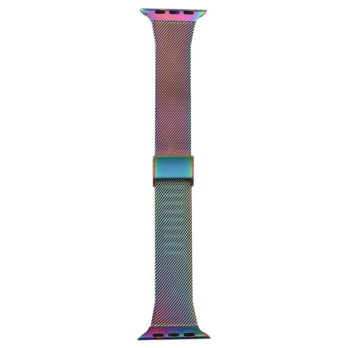 For Apple Watch Series 7 41mm / 6 & SE & 5 & 4 40mm / 3 & 2 & 1 38mm Milanese Stainless Steel Wat...