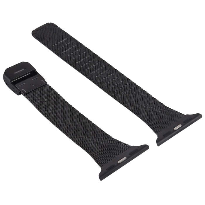 For Apple Watch Series 7 45mm / 6 & SE & 5 & 4 44mm / 3 & 2 & 1 42mm Milanese Stainless Steel Wat...