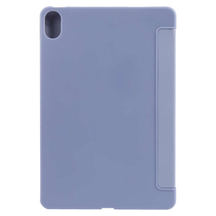 For Huawei MatePad 11 2023 GEBEI 3-folding Holder Shockproof Flip Leather Tablet Case(Light Purple)