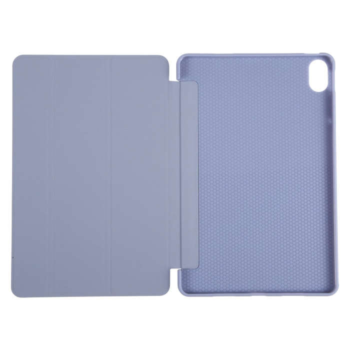For Huawei MatePad 11 2023 GEBEI 3-folding Holder Shockproof Flip Leather Tablet Case(Light Purple)