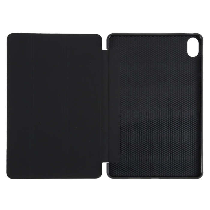 For Huawei MatePad 11 2023 GEBEI 3-folding Holder Shockproof Flip Leather Tablet Case(Black)