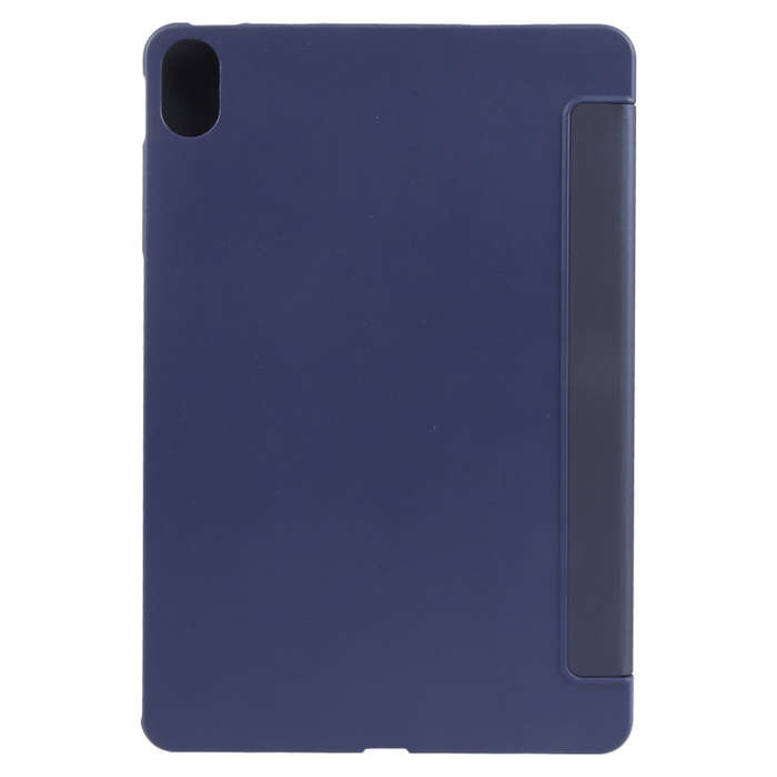 For Huawei MatePad 11 2023 GEBEI 3-folding Holder Shockproof Flip Leather Tablet Case(Dark Blue)