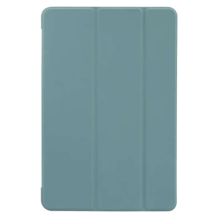 For Huawei MatePad 11 2023 GEBEI 3-folding Holder Shockproof Flip Leather Tablet Case(Dark Green)