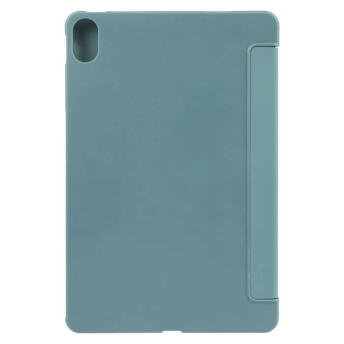 For Huawei MatePad 11 2023 GEBEI 3-folding Holder Shockproof Flip Leather Tablet Case(Dark Green)