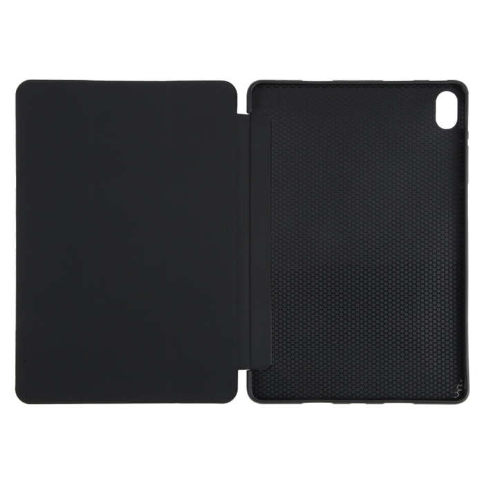 For Huawei MatePad Air 11.5 GEBEI 3-folding Holder Shockproof Flip Leather Tablet Case(Black)