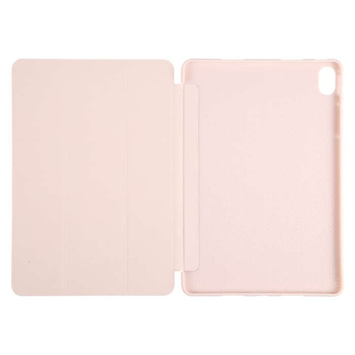 For Huawei MatePad Air 11.5 GEBEI 3-folding Holder Shockproof Flip Leather Tablet Case(Pink)