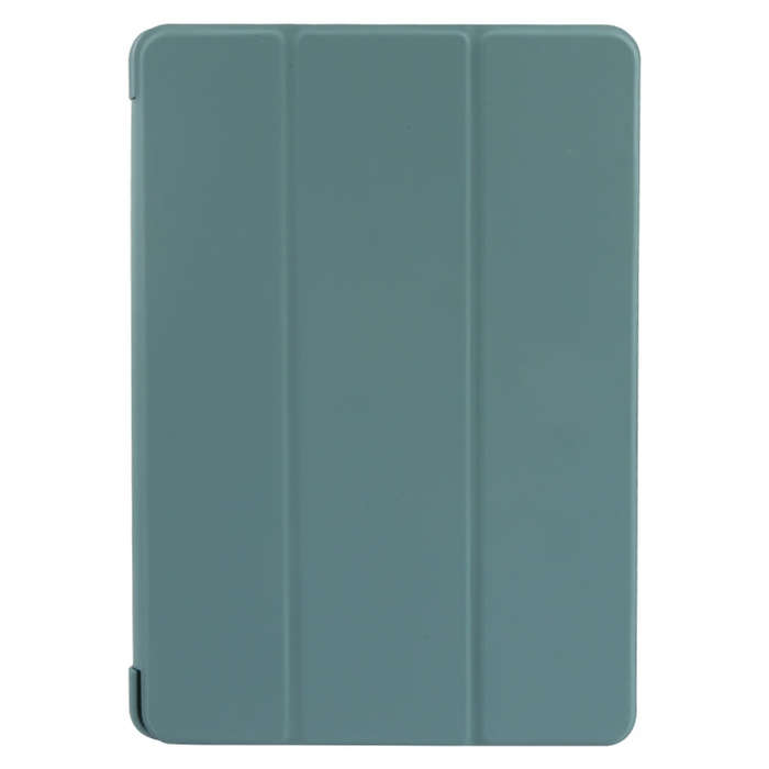 For Huawei MatePad Air 11.5 GEBEI 3-folding Holder Shockproof Flip Leather Tablet Case(Dark Green)