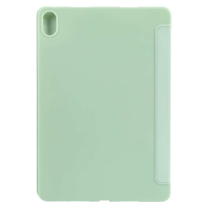 For Huawei MatePad SE 11 GEBEI 3-folding Holder Shockproof Flip Leather Tablet Case(Green)