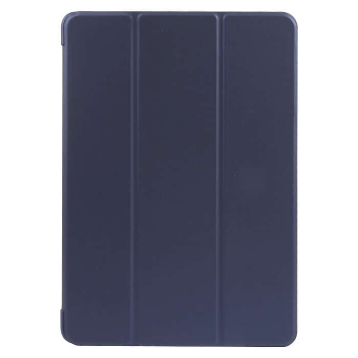 For Huawei MatePad SE 11 GEBEI 3-folding Holder Shockproof Flip Leather Tablet Case(Dark Blue)