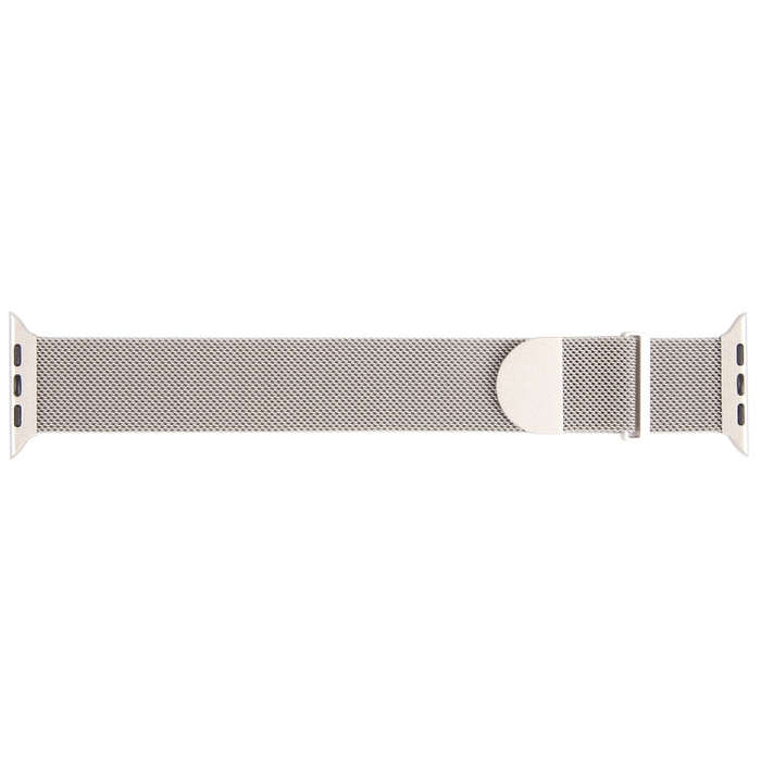 For Apple Watch SE 2023 44mm Milanese Metal Magnetic Watch Band(Starlight)