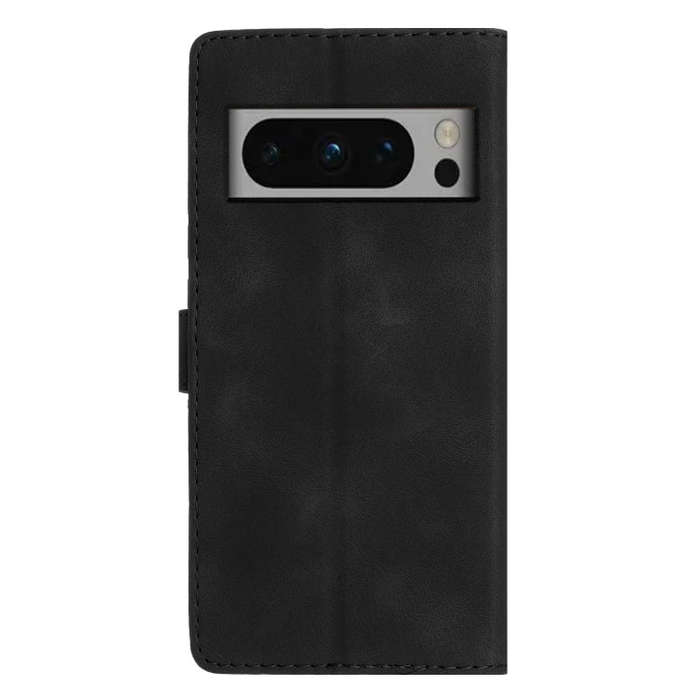 For Google Pixel 8 Pro Flower Butterfly Embossing Pattern Leather Phone Case(Black)