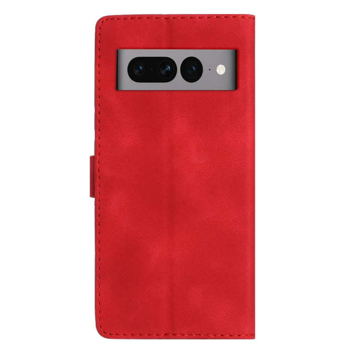 For Google Pixel 7 Pro Flower Butterfly Embossing Pattern Leather Phone Case(Red)