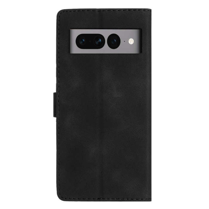 For Google Pixel 7 Pro Flower Butterfly Embossing Pattern Leather Phone Case(Black)