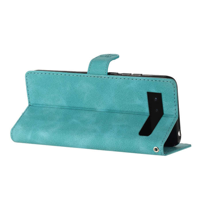 For Google Pixel 6 Flower Butterfly Embossing Pattern Leather Phone Case(Sky Blue)