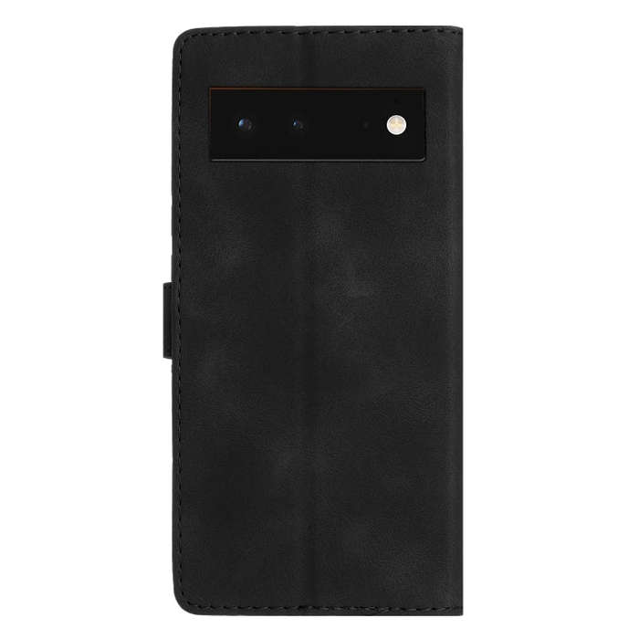 For Google Pixel 6 Flower Butterfly Embossing Pattern Leather Phone Case(Black)