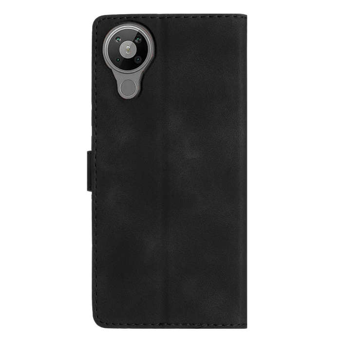 For Nokia 5.3 Flower Butterfly Embossing Pattern Leather Phone Case(Black)