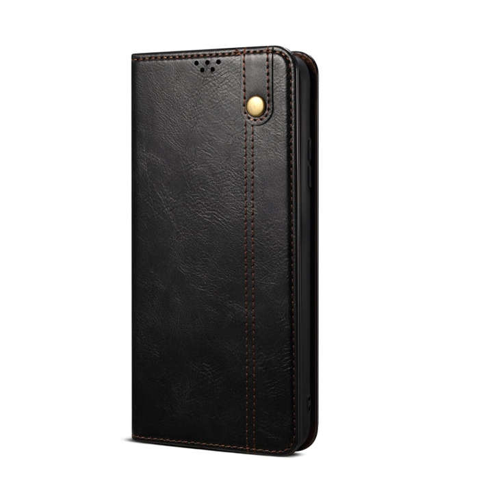 For Honor 90 Oil Wax Crazy Horse Texture Leather Phone Case(Black)