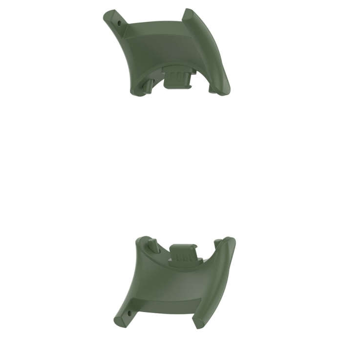 For Xiaomi Mi Band 8 1 Pair  PC Plastic Watch Band Connector(Dark Green)