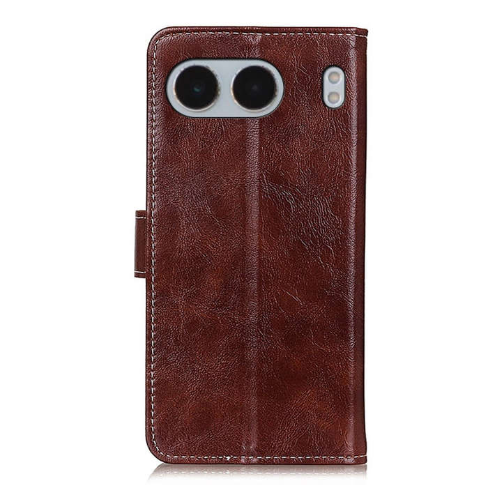 For OnePlus Nord 4 Retro Crazy Horse Texture Leather Phone Case(Brown)