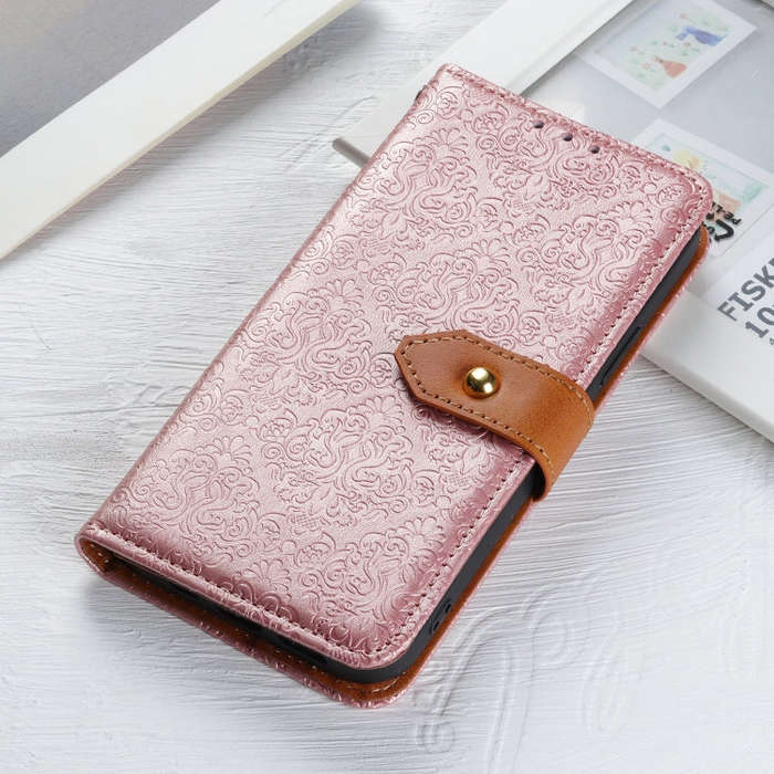 For OnePlus Nord 4 European Floral Embossed Flip Leather Phone Case(Pink)