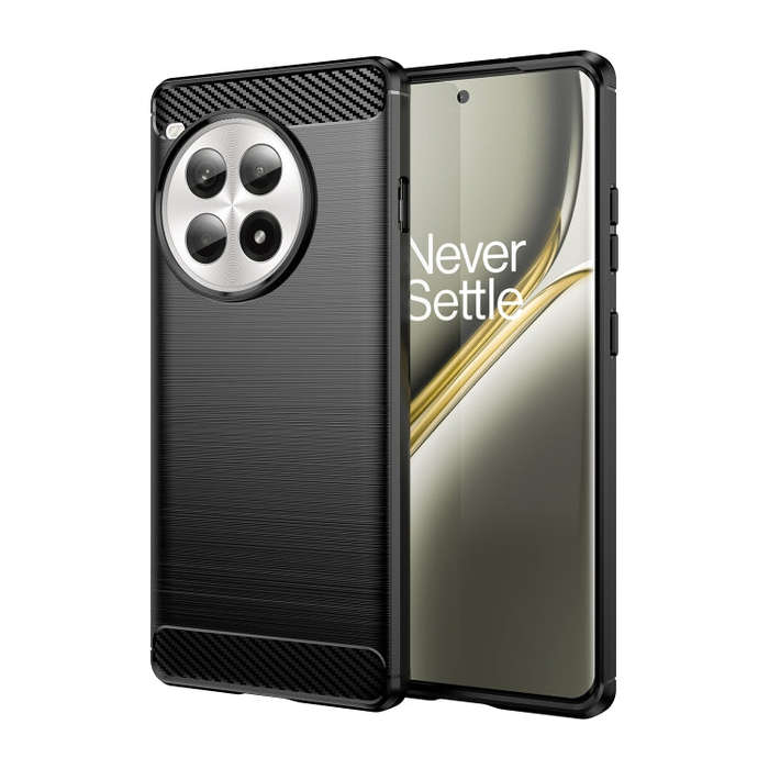For OnePlus Ace 3 Pro Brushed Texture Carbon Fiber TPU Phone Case(Black)