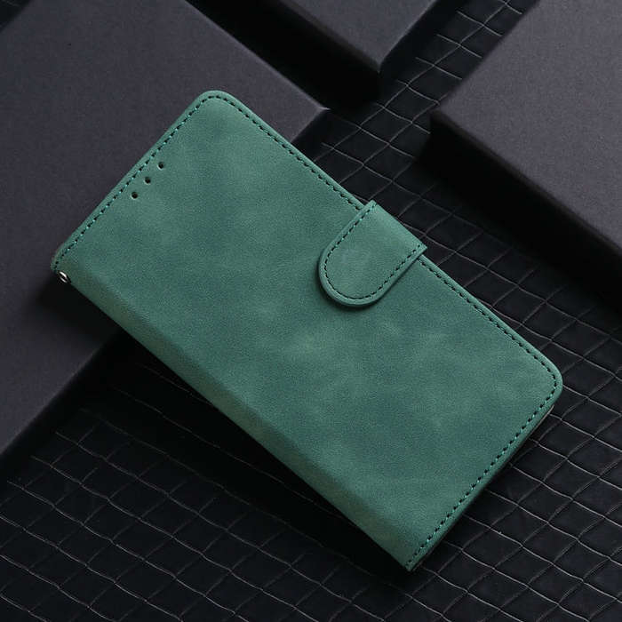 For Tecno Pova 6 Neo Skin Feel Magnetic Flip Leather Phone Case(Green)