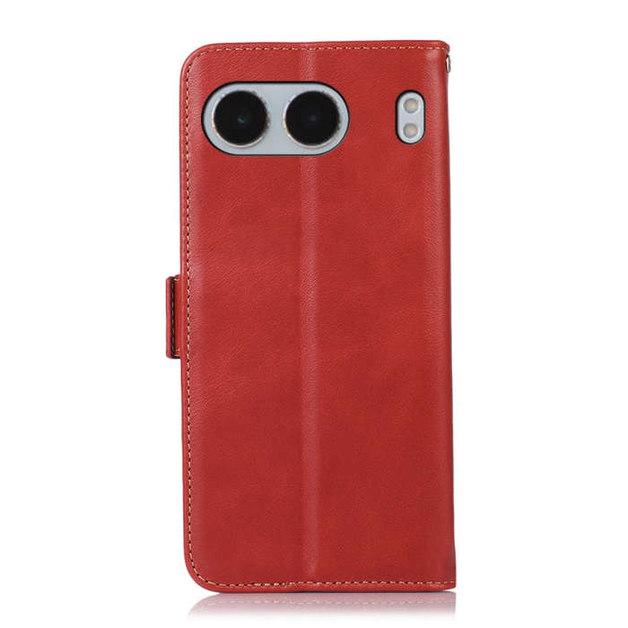 For OnePlus Nord 4 Magnetic Crazy Horse Texture Genuine Leather RFID Phone Case(Red)
