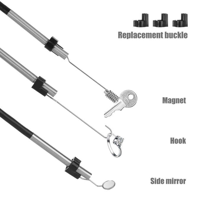 P30 3.9mm 1080P IP68 Waterproof 4.3 inch Screen Single Camera Digital Endoscope, Length:5m Hard C...